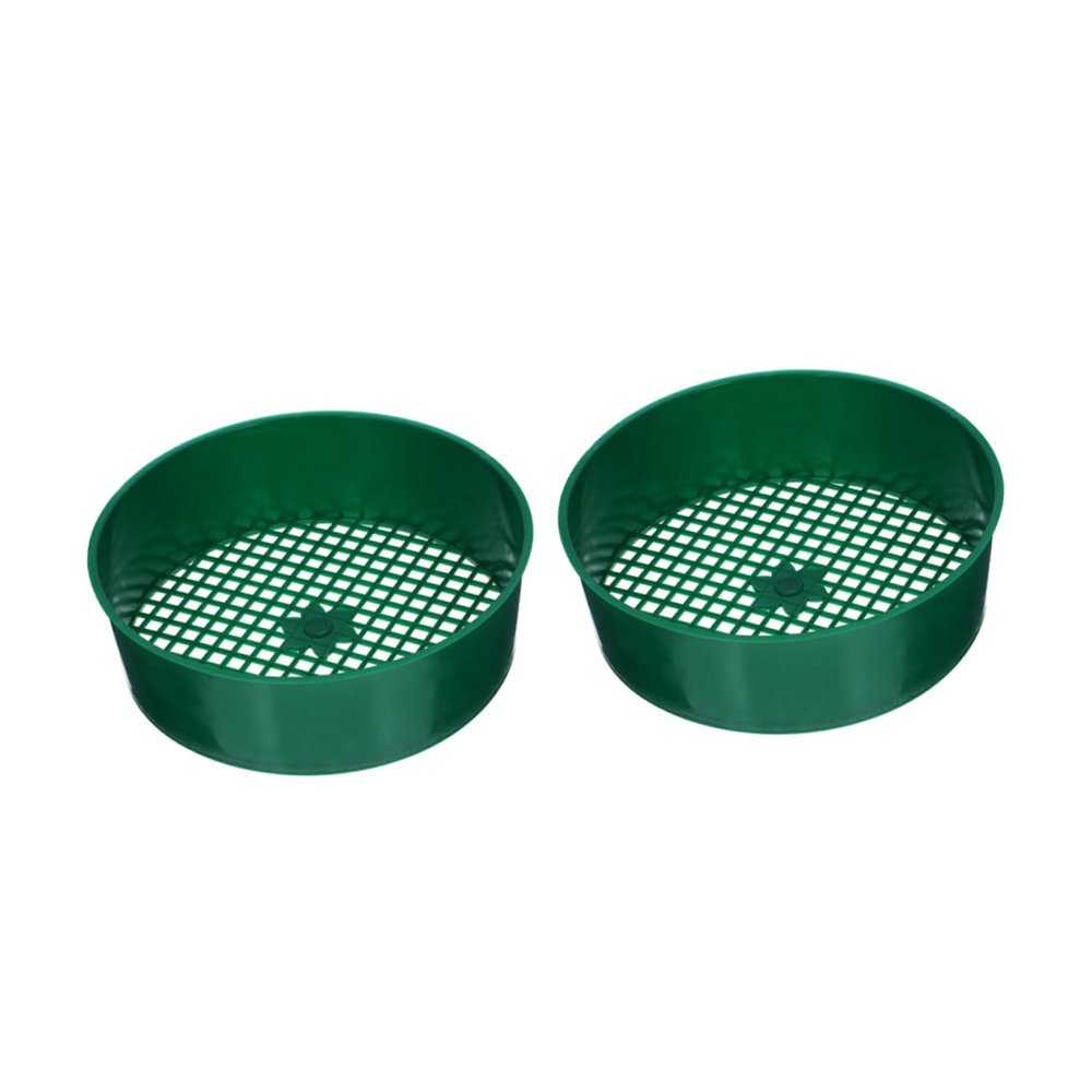 JOINPAYA 2Pcs Multi Use Garden Soil Sifter Durable Sifting Tool for Efficient Planting Soil Filtration for Gardening and Beach Play