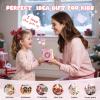 Mini Karaoke Machine for Kids,Portable Bluetooth Speaker with 2 Microphones,Music Player for Singing and Party,Ideas Birthday Toys Gifts for Girls Boys 3,4,5,6,7,8,9,10,11,12+ Years Old (Pink) view 2