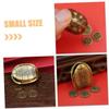 FUNOMOCYA Turtle Figurine Decor Zinc Alloy Turtle Shell Craft Handicraft Decoration for Women Divination Game view 3