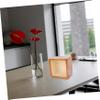 Abaodam European Style Wooden Coin Storage Box Embossed Glass Lid Decorative Money Pot for Boys and Girls and Adults for Home Decor and Saving view 3