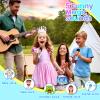 Kids Karaoke Machine for Kids Frozen Toys for Girl Gift, Mini Karaoke Machine with 2 Wireless Microphones Ages 3,4,5,6,7,8,9,10,11,12+ Year, Microphone for Kids Christmas or Birthday Toy Gift (Blue) view 4