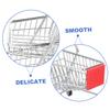 Toyvian 2pcs Mini Shopping Cart for Boys and Girls Dual-Layer Iron Toy Handcart Small Storage Container for Desktop and Playroom view 3
