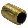 0.25 Close Brass Nipple view 1