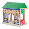 PERSELOSO Train for Boys and Girls Wooden Station Accessories Model Railway Scene Prop view 1