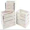 8116-S3 Medium Whitewash Wood Crates, Set of 3 view 1