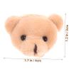 KAILIKETIY 4pcs DIY Bear Ornaments for Clothing Decor Unfinished Plush Bear Accessories for Craft Projects for Adults and Boys and Girls DIY Clothing Supplies view 2