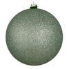 4 in. Gray Mint Glitter Ball Drilled - Bag of 6 view 1