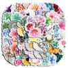 100pcs Cute Flower Stickers Waterproof Vinyl Stickers Flower Stickers for Notebooks Diaries Greeting Cards Notebooks Gift Decorations Water Bottles DIY Crafts view 1