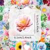 100pcs Cute Flower Stickers Waterproof Vinyl Stickers Flower Stickers for Notebooks Diaries Greeting Cards Notebooks Gift Decorations Water Bottles DIY Crafts view 3