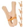DIYEAH 5pcs Wooden Play Clips for Building Natural Craft Clips for Creative Playhouses for Kindergarten and Home Use for Silk and Blanket Structures view 1