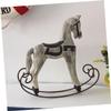WEKAMOS 2pcs Unique Wooden Horse Decor Handmade Horse Sculpture for Birthday Decor view 4
