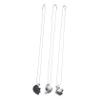 WRITWAA 3 Piece Creative Jigsaw Heart Necklace Alloy Pendant for Friends view 1