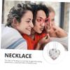 WRITWAA 3 Piece Creative Jigsaw Heart Necklace Alloy Pendant for Friends view 3