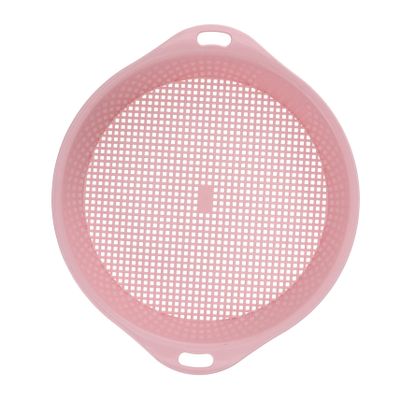 Toyvian Plastic Garden Sieve with Handle for Soil Sifting 12 Mesh Tool for Gardening for Composting and Stone Separation