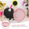 Toyvian Plastic Garden Sieve with Handle for Soil Sifting 12 Mesh Tool for Gardening for Composting and Stone Separation view 3
