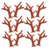 SMASOLO 100Pcs Flocking Deer Antlers Hair Accessories for Headdress DIY Decor Realistic Antler Design for Festivals Parties Crafts Durable Easy to Use view 1