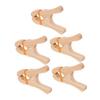DIYEAH 5pcs Wooden Game Clips for Natural Construction for Montessori Building Games Playground Activities Durable Quilt Clamps for Interactive Play view 1