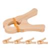 COHEALI 5pcs Wooden Play Clips for Montessori Building Clips for Blanket Forts and Playhouse Accessories Safe Natural Design for Kindergarten Home and School Play