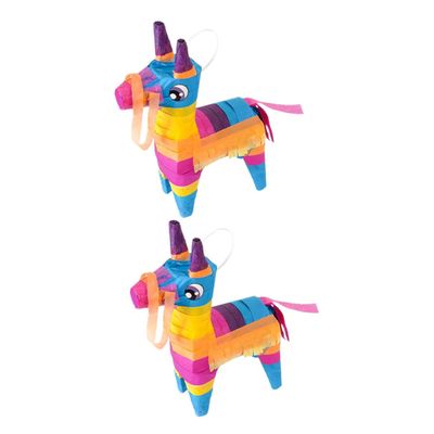 BESPORTBLE 2Pcs Donkey Pinata for Fiesta Birthday Decorations Party Supplies for Cinco De Mayo Creative and Fun Party Pinata for Fillable with Candies