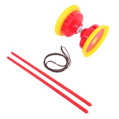 Yardwe Diabolo Yoyo Triple Bearing Design for Students Smooth Spinning for Outdoor Fitness Motor Skills Development Lightweight Portable for All Ages