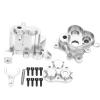 Aluminium Alloy Gear Box Shell Replacement RC Gear Box Case High Performance Durable Upgrade Part for 4 6 1/10 Scale Remote Control Cars (Silver) view 1