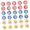 Gogogmee 30pcs Colorful Bingo Balls Replacement for Bingo Games Fun Party Activity Props Numbered Raffle Balls for Game Night and Home Parties view 1