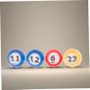 Gogogmee 30pcs Colorful Bingo Balls Replacement for Bingo Games Fun Party Activity Props Numbered Raffle Balls for Game Night and Home Parties view 3