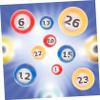 Gogogmee 30pcs Colorful Bingo Balls Replacement for Bingo Games Fun Party Activity Props Numbered Raffle Balls for Game Night and Home Parties view 4