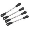 Dioche Adjustable RC Steering Tie Rod Set for 1/10 Offroad Car - Durable Metal Rear Upper Linkage Rod, Easy M3 Hex Screw Installation view 2