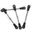 Dioche Adjustable RC Steering Tie Rod Set for 1/10 Offroad Car - Durable Metal Rear Upper Linkage Rod, Easy M3 Hex Screw Installation view 4