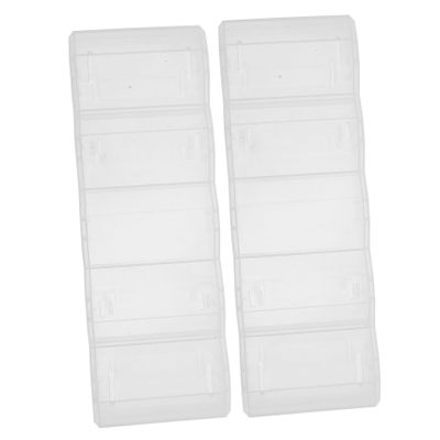 ERINGOGO 2Pcs Transparent Poker Chip Case Reusable Storage Holder for Chips Plastic Design for Games and Item Organization