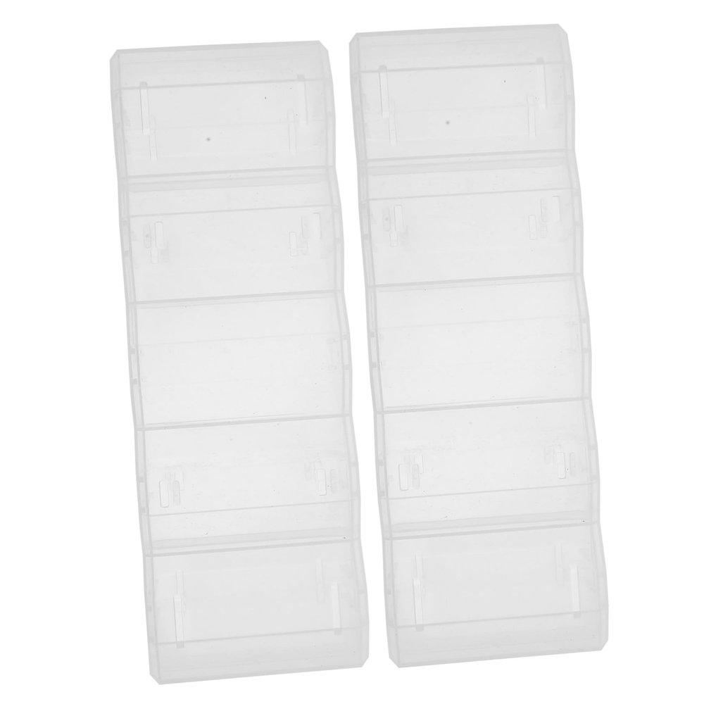 ERINGOGO 2Pcs Transparent Poker Chip Case Reusable Storage Holder for Chips Plastic Design for Games and Item Organization
