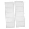 ERINGOGO 2Pcs Transparent Poker Chip Case Reusable Storage Holder for Chips Plastic Design for Games and Item Organization view 1
