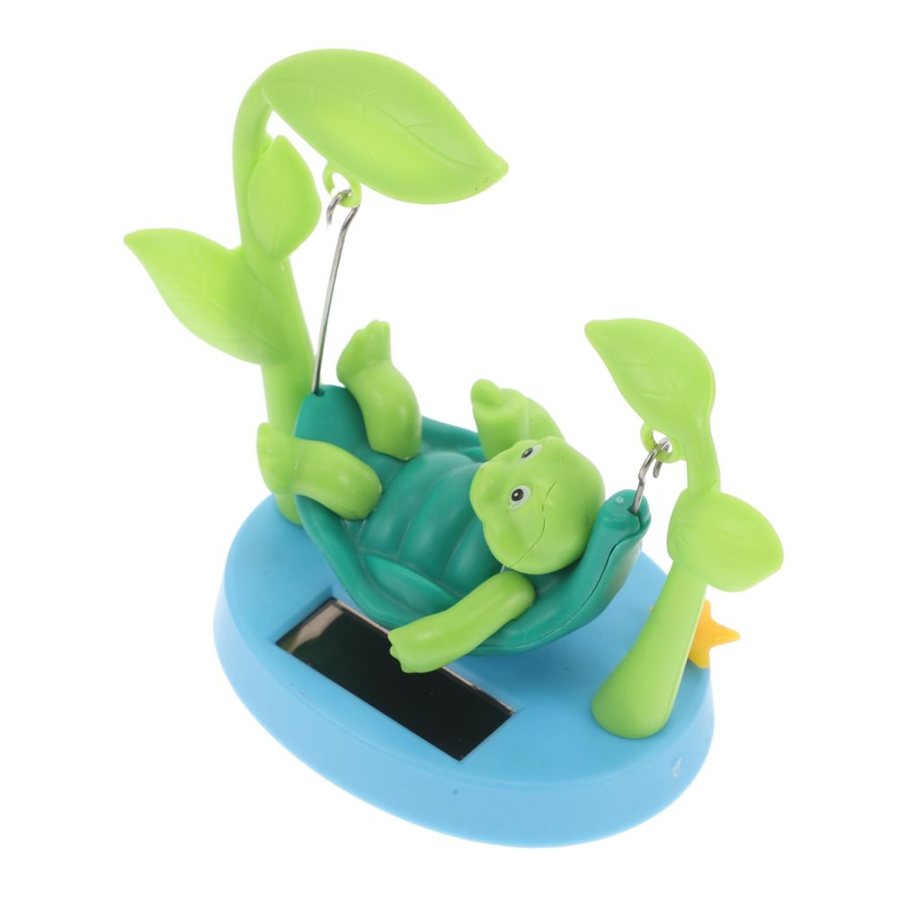 ABOOFAN Swinging Turtle Head Doll Dashboard Solar Dancing Toys Car Dashboard Turtle Decorations Fun Car Decor