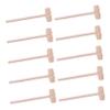 BEBEMOKO 10Pcs Mini Wooden Hammers Ergonomic Lightweight DIY Tools for Parent Interactive for Home Decoration and Creative Play view 1