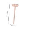 BEBEMOKO 10Pcs Mini Wooden Hammers Ergonomic Lightweight DIY Tools for Parent Interactive for Home Decoration and Creative Play view 2