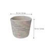 AKOOSY Cotton Rope Woven Storage Basket Picnic Basket for Organizing Desktop Makeup Brush view 2
