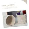 AKOOSY Cotton Rope Woven Storage Basket Picnic Basket for Organizing Desktop Makeup Brush view 3