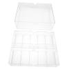 FUNNETOYU Transparent Poker Chips Organizer Case Acrylic Chip Storage Box for Chips Clear Poker Chip Holder Tidy Desktop Storage for and Coin Collecting view 1