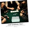 FUNNETOYU Transparent Poker Chips Organizer Case Acrylic Chip Storage Box for Chips Clear Poker Chip Holder Tidy Desktop Storage for and Coin Collecting view 2