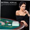 FUNNETOYU Transparent Poker Chips Organizer Case Acrylic Chip Storage Box for Chips Clear Poker Chip Holder Tidy Desktop Storage for and Coin Collecting view 4