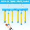 Yuunheg Reflex Challenge Game,Hand Eye Coordination Toys,3 Adjustable Speed Reaction Time Training Tool with Remote Control, Falling Sticks Catching Sticks Game for Adults Teens(Yellow) view 3