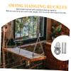Abaodam 1Set Swing Hook for Hammock Chair Heavy Duty Hammock Fitting with Rotation Expansion Screws for Use view 3