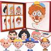 Flamax 53 Pc Magnetic Face Toy for Kids, Faces Dress Up Magnet Puzzles Game for Creativity and Motor Skills with Metal Board & Portable Box, Magnetic Face Toy for Kids, Magnet Puzzles view 1