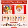 Flamax 53 Pc Magnetic Face Toy for Kids, Faces Dress Up Magnet Puzzles Game for Creativity and Motor Skills with Metal Board & Portable Box, Magnetic Face Toy for Kids, Magnet Puzzles view 2