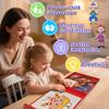Flamax 53 Pc Magnetic Face Toy for Kids, Faces Dress Up Magnet Puzzles Game for Creativity and Motor Skills with Metal Board & Portable Box, Magnetic Face Toy for Kids, Magnet Puzzles view 4