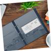 VILLCASE 20Pcs Currency Album Banknote Storage Book with Clear Pages Bill Holder for Easy Viewing for Collecting Various Banknotes Minimalist Design for view 4