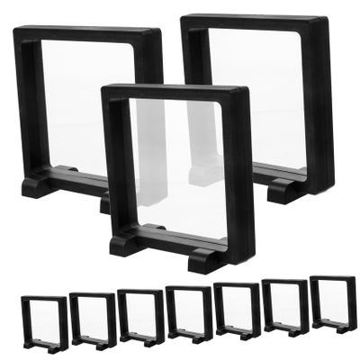 JECOMPRIS 1Set Coin Frame Coin Holder with Base for Medals Stamps and Jewelry Pe Material for Collectibles