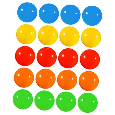 Outanaya 20Pcs Plastic Lottery Balls for Party Games Raffle Draws Entertainment Activities Openable Sphere Props for Fun Events
