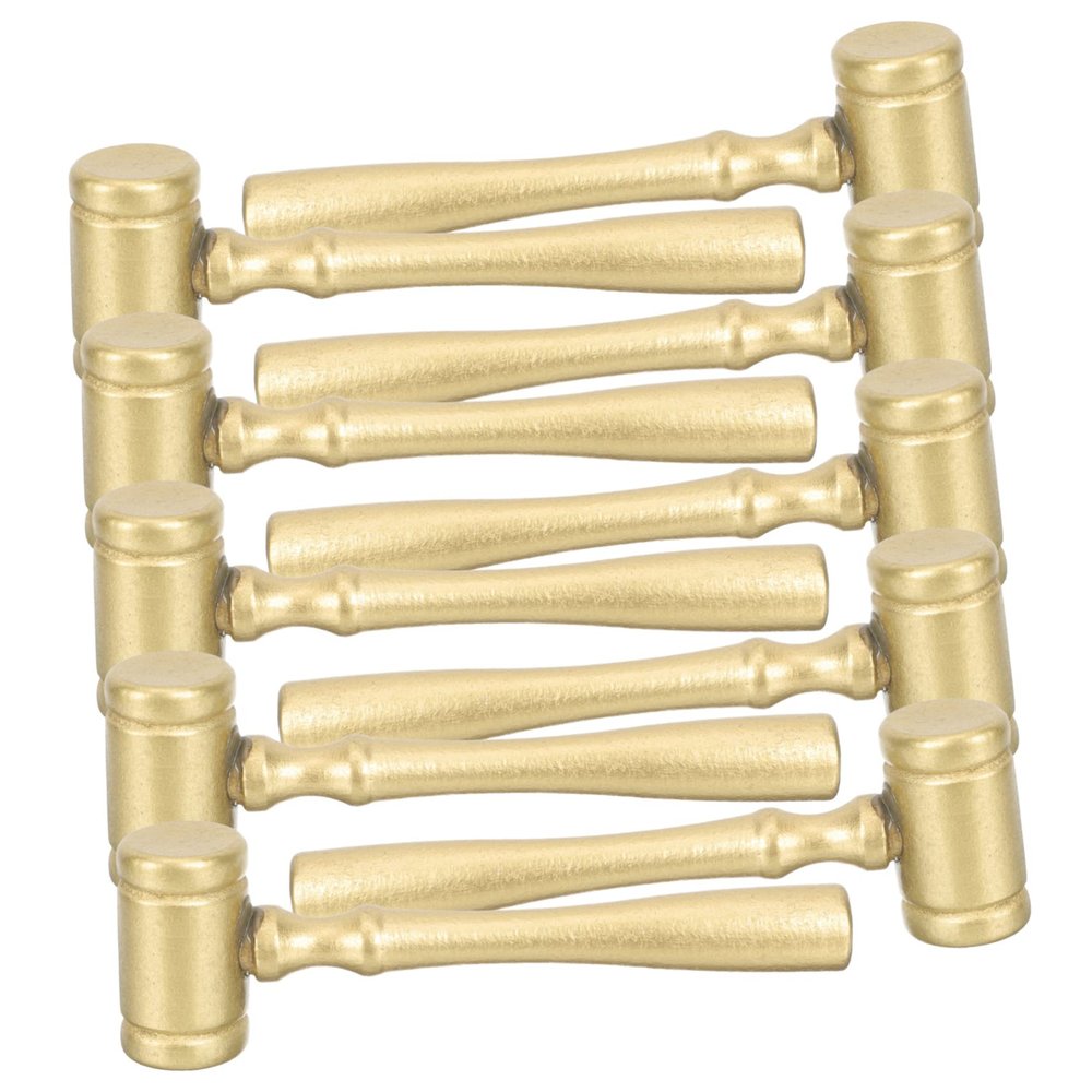 HANABASS 10Pcs Mini Wooden Hammer Safe Mallet for Pounding Eggs Educational Plaything for Boys and Ergonomic Design for Developmental Activities